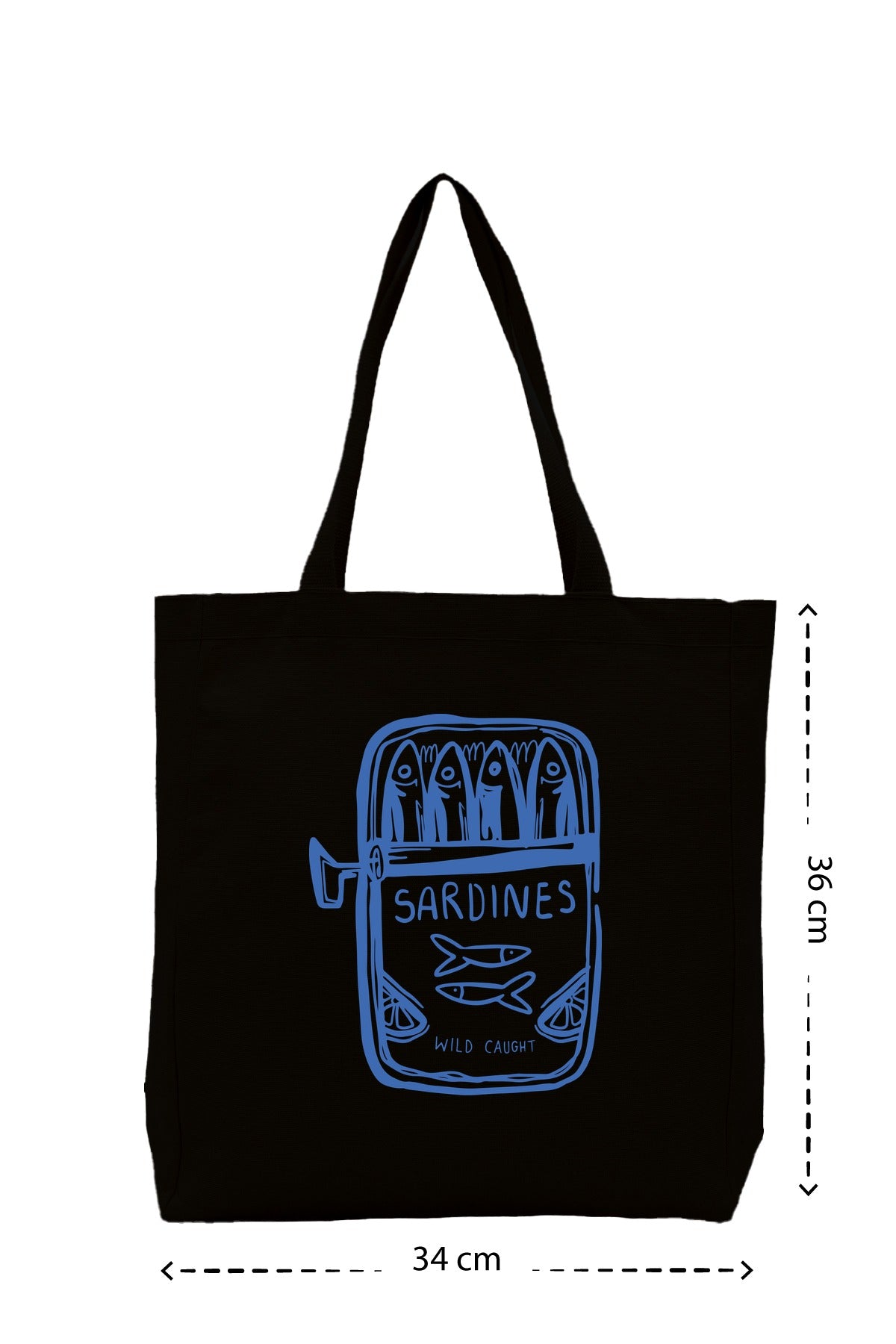 Sardines - Kanvas Çanta - Siyah