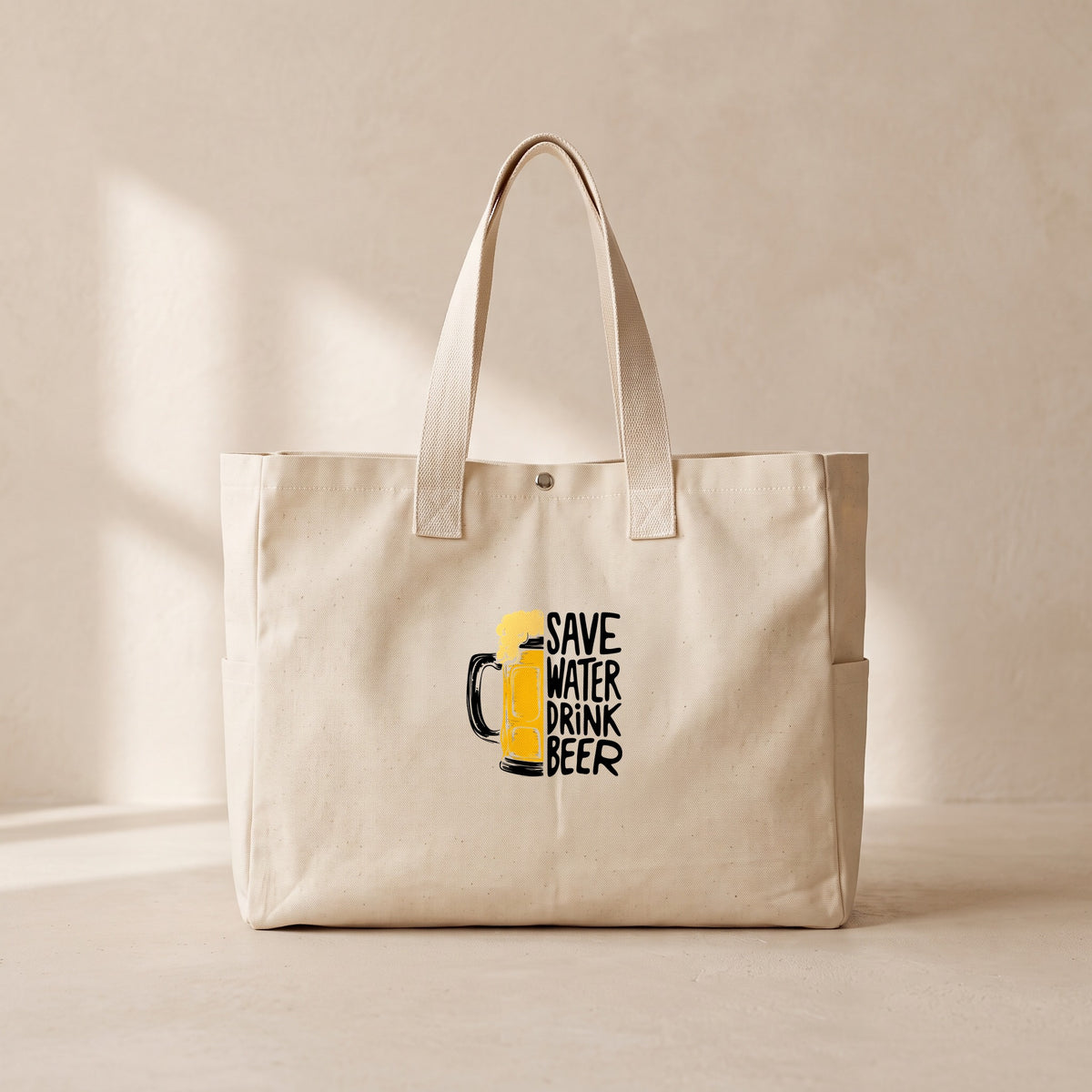Save Water - Çıtçıtlı Tote Bag