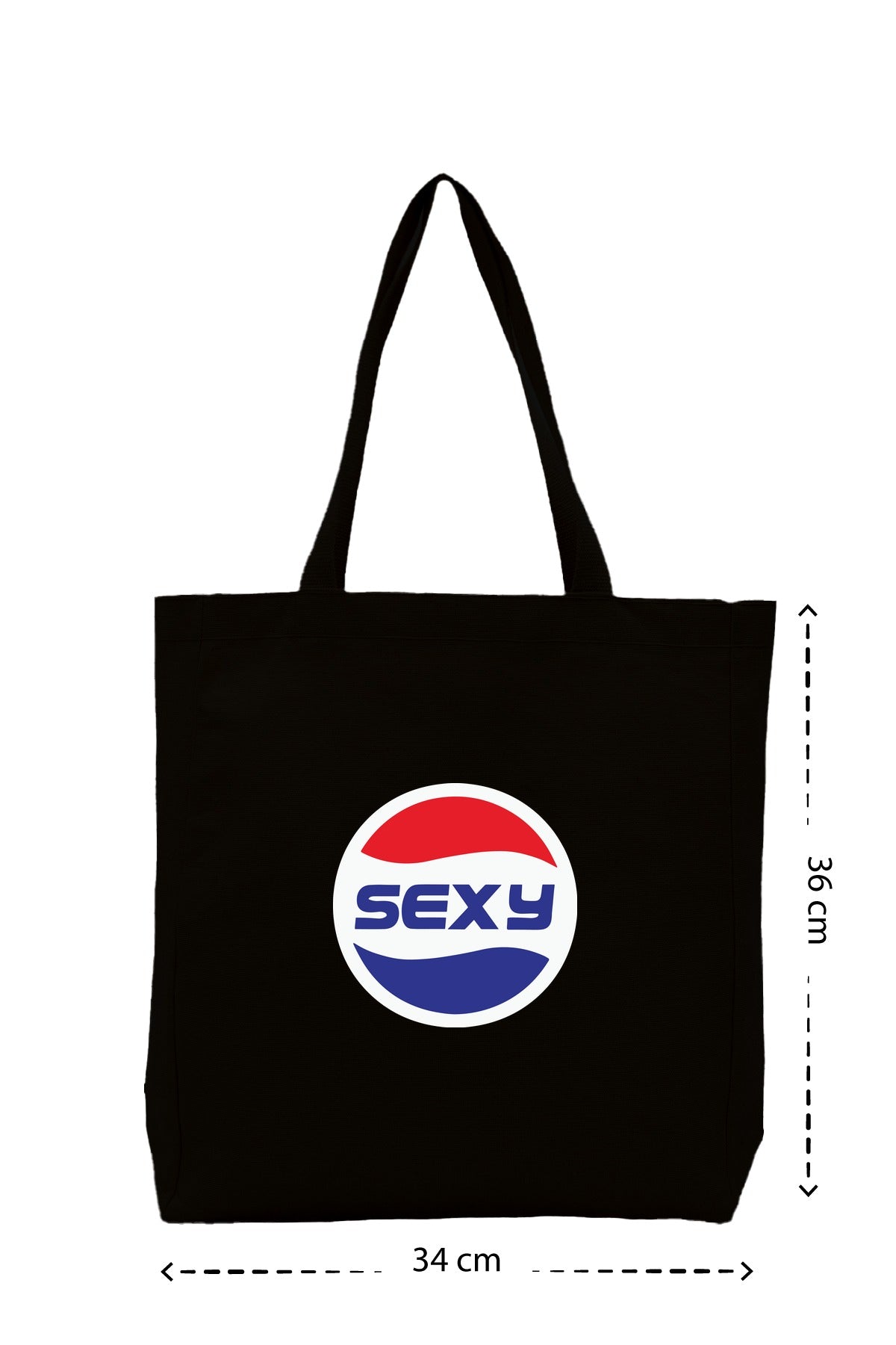 Sexy - Kanvas Çanta - Siyah