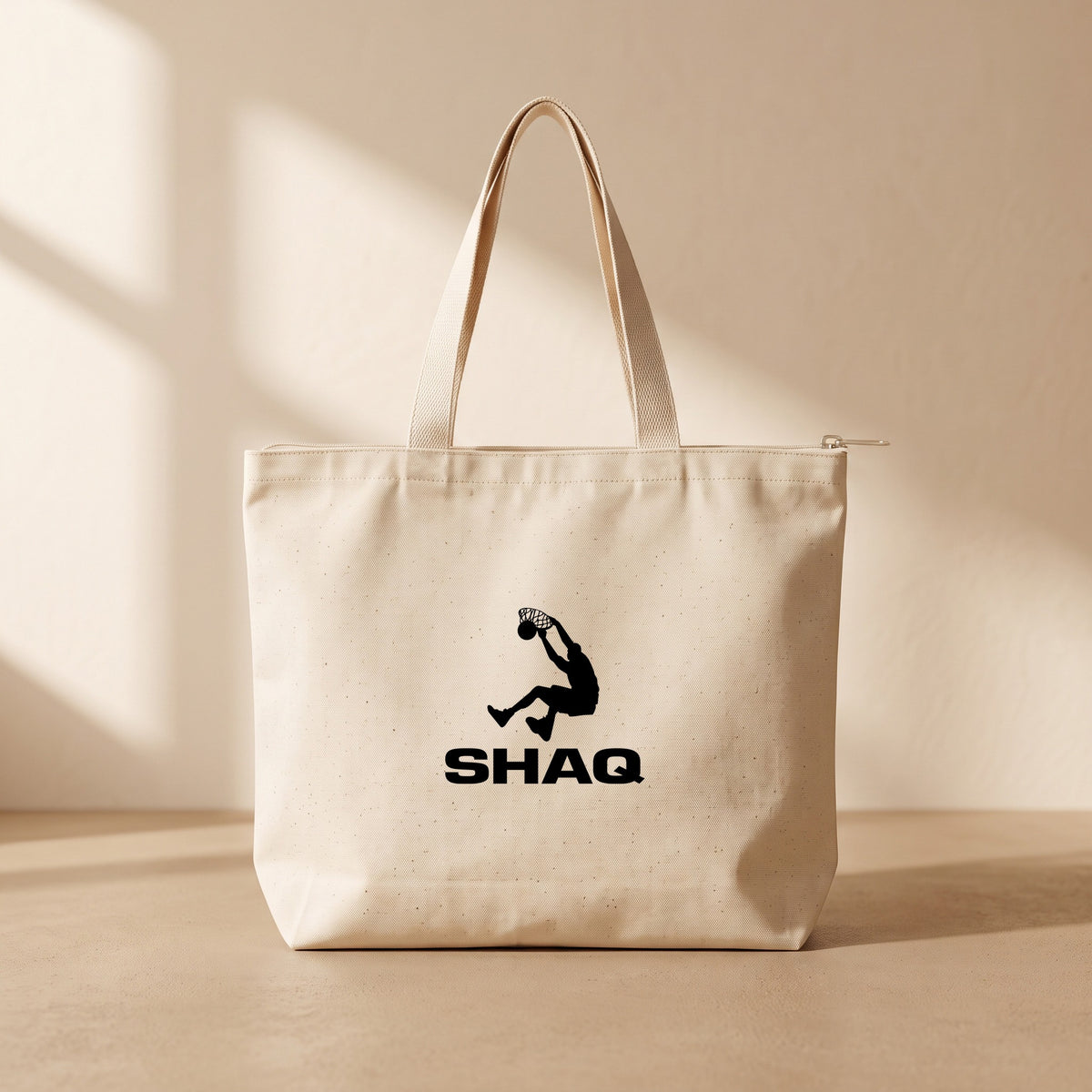 SHAQ - Fermuarlı Tote Bag