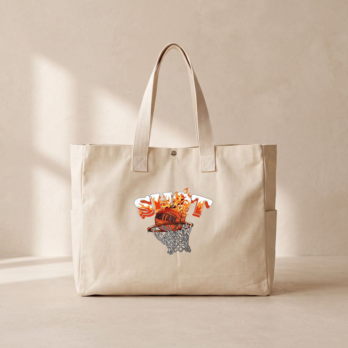 shot - Çıtçıtlı Tote Bag