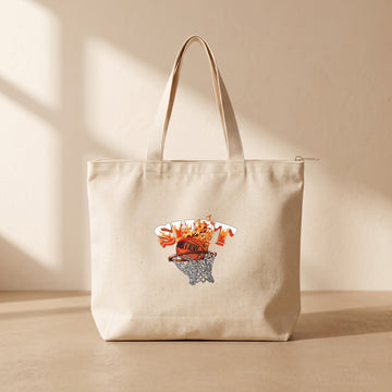 shot - Fermuarlı Tote Bag