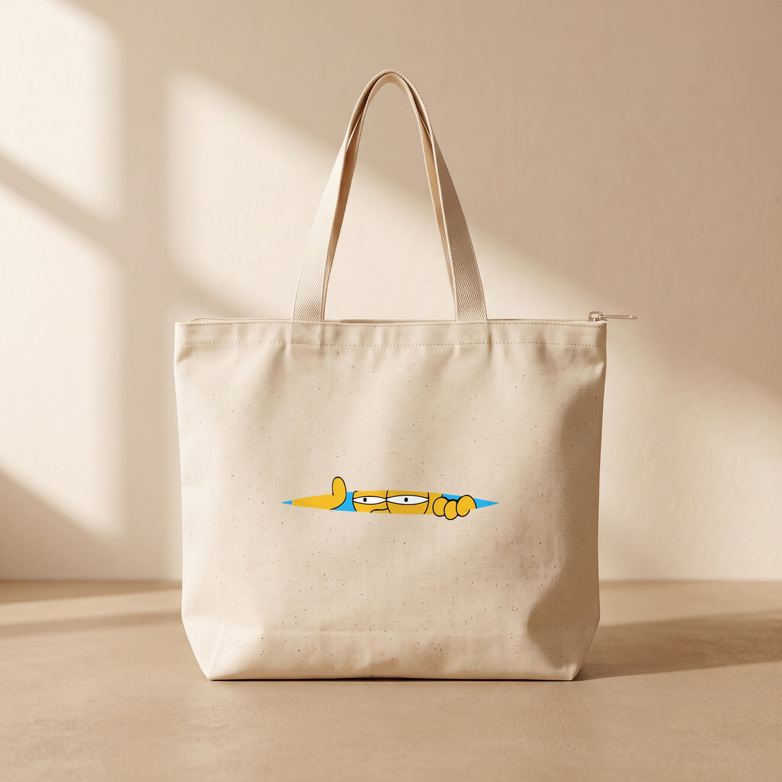 Simpson - Fermuarlı Tote Bag