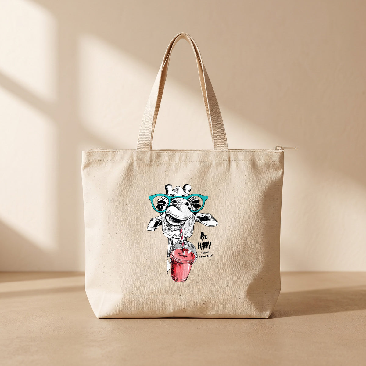 Smoothie - Fermuarlı Tote Bag