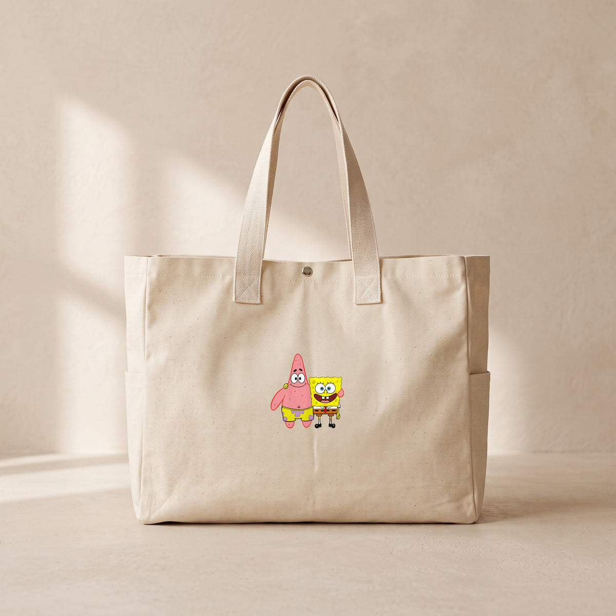 Sponge Bob 2 - Çıtçıtlı Tote Bag