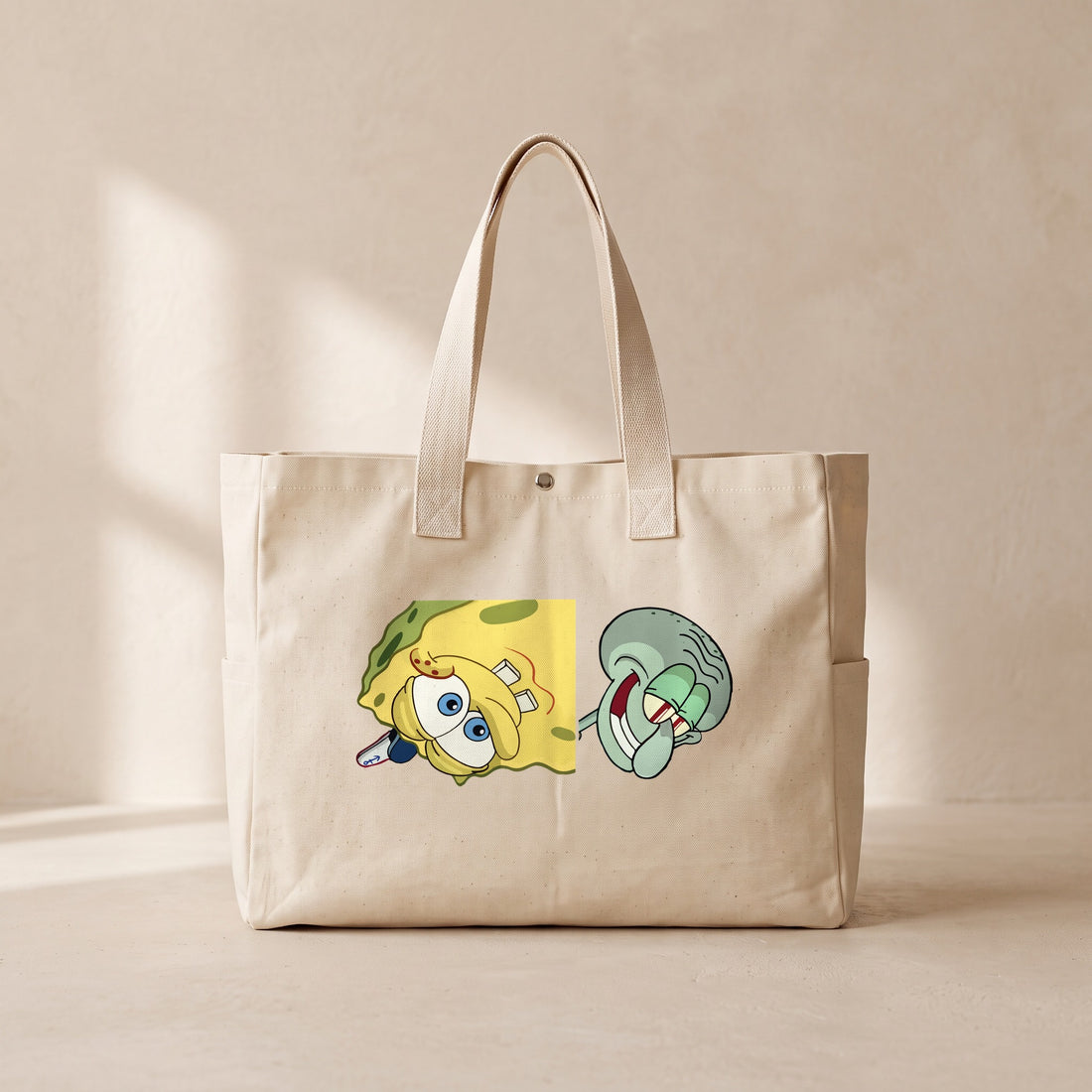 Sponge Bob - Çıtçıtlı Tote Bag