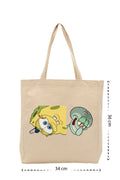 Sponge Bob - Kanvas Çanta - Krem