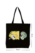 Sponge Bob - Kanvas Çanta - Siyah