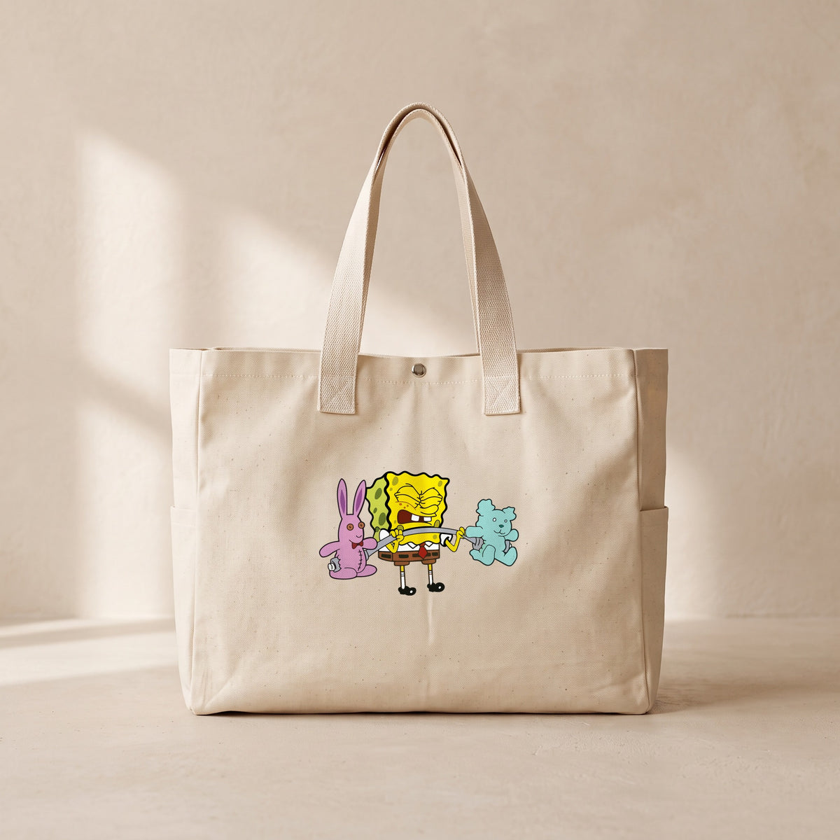 Sponge Gym - Çıtçıtlı Tote Bag