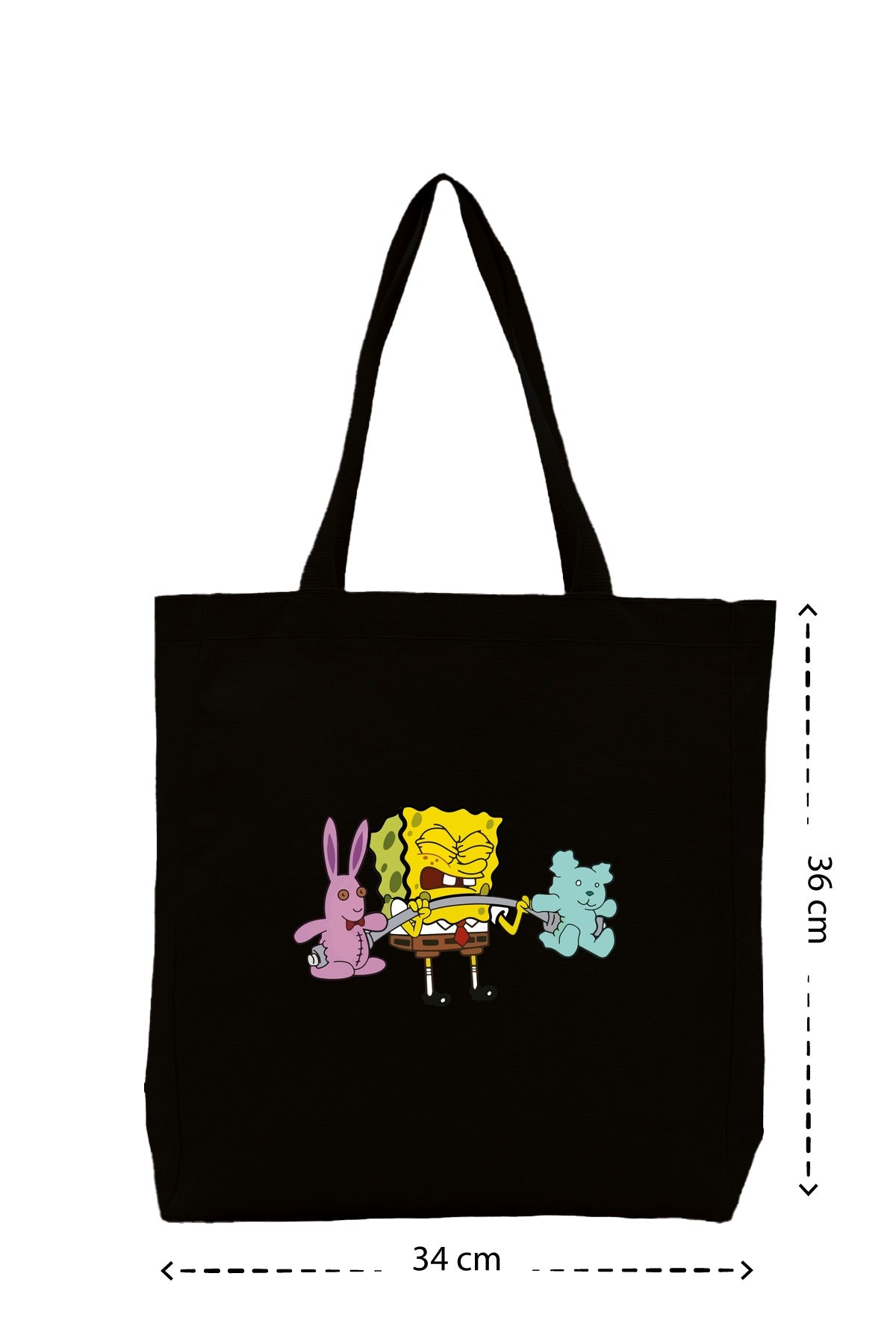 Sponge Gym - Kanvas Çanta - Siyah