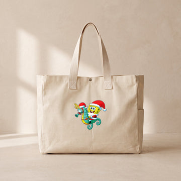 Sponge Noel - Çıtçıtlı Tote Bag