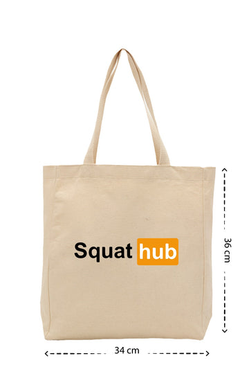 Squat Hub - Kanvas Çanta - Krem