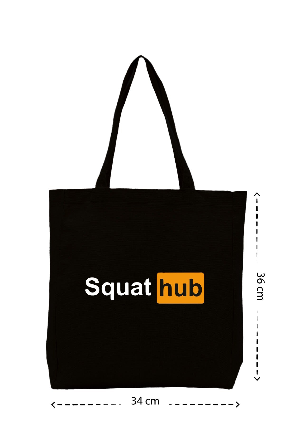 Squat Hub - Kanvas Çanta - Siyah