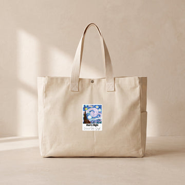 Starry Night - Çıtçıtlı Tote Bag