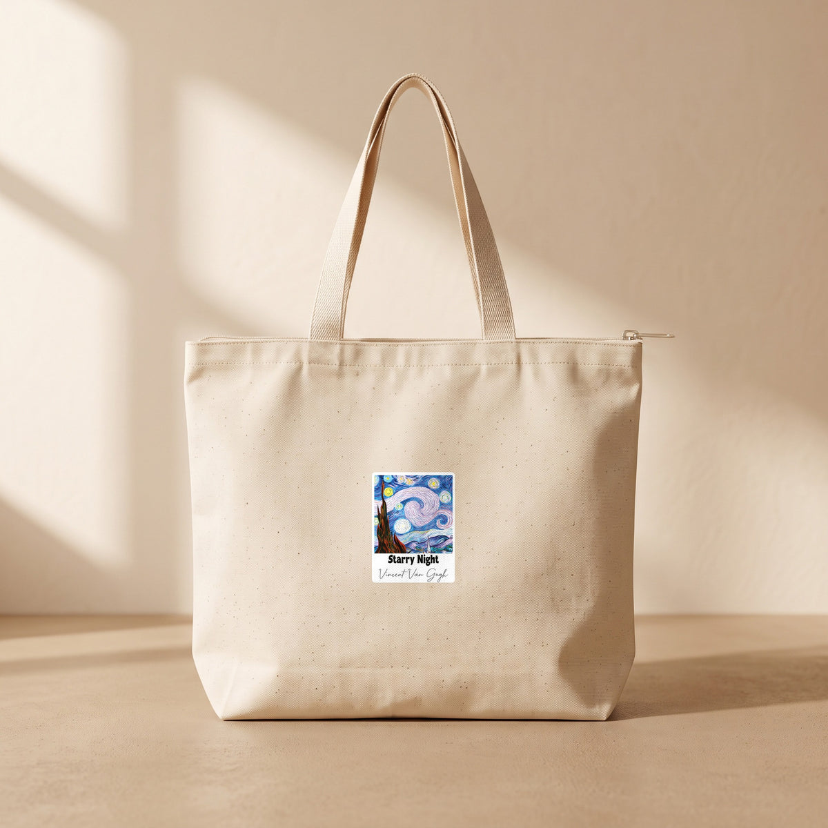 Starry Night - Fermuarlı Tote Bag