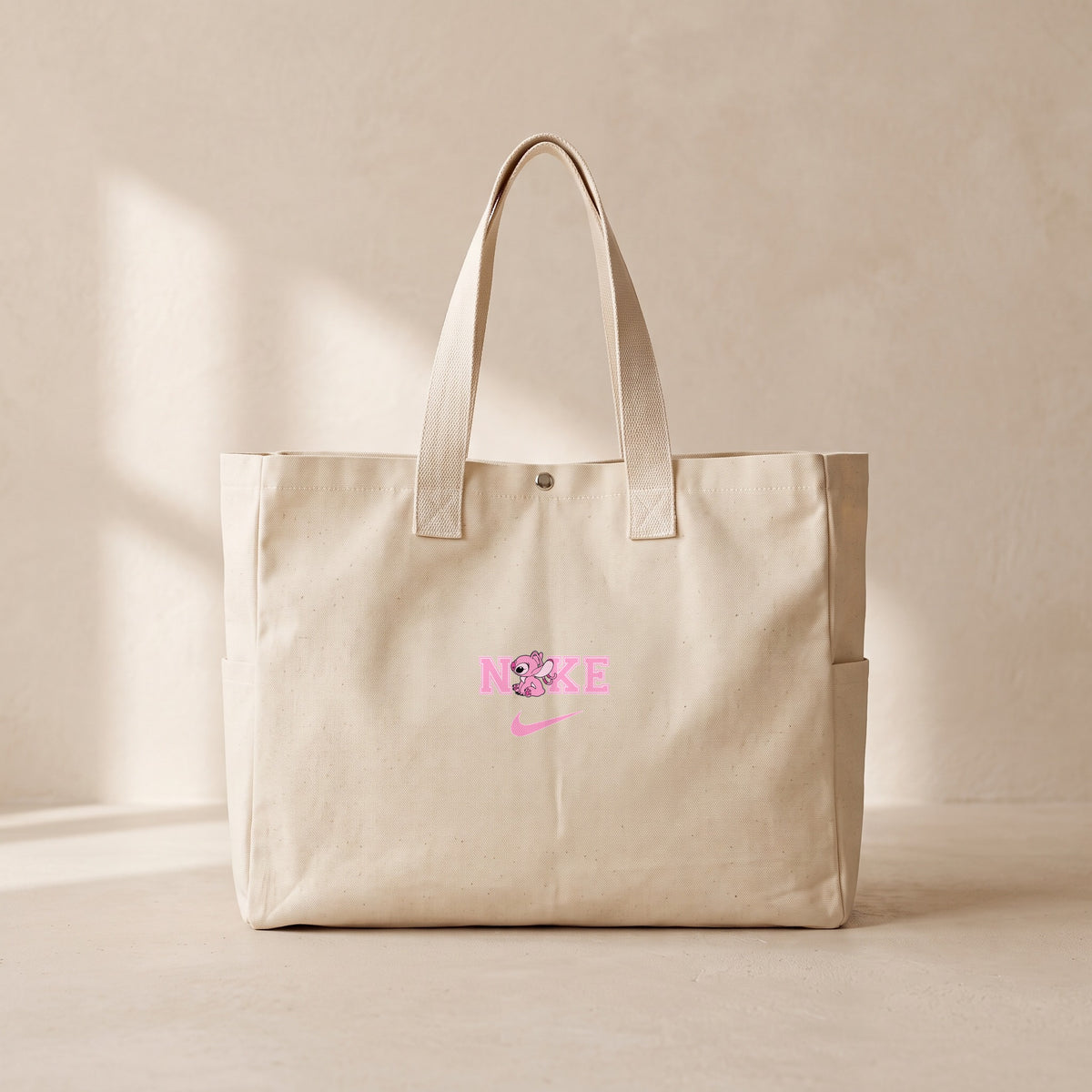 Stitch Nike - Çıtçıtlı Tote Bag