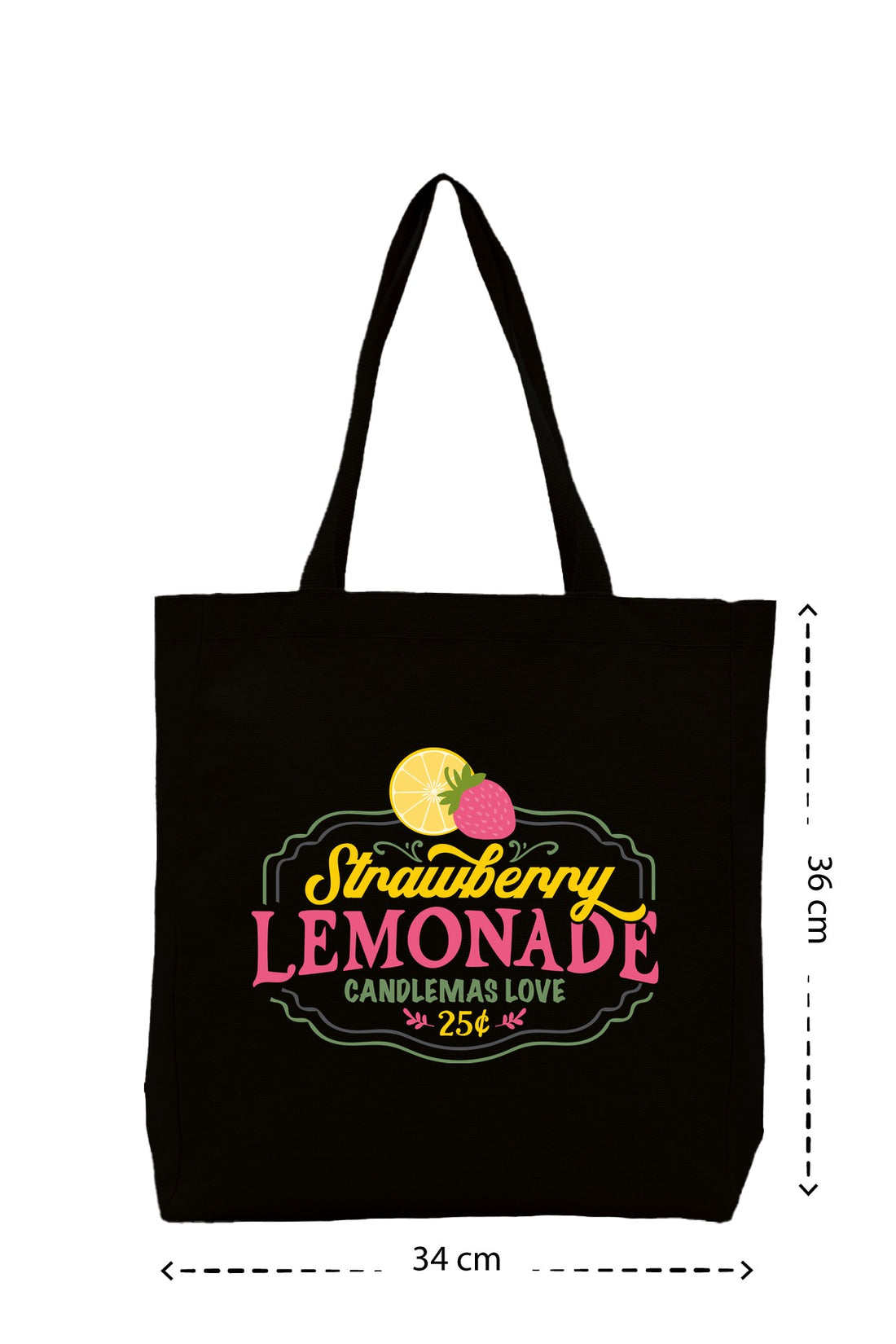 Strawberry Lemonade - Kanvas Çanta - Krem