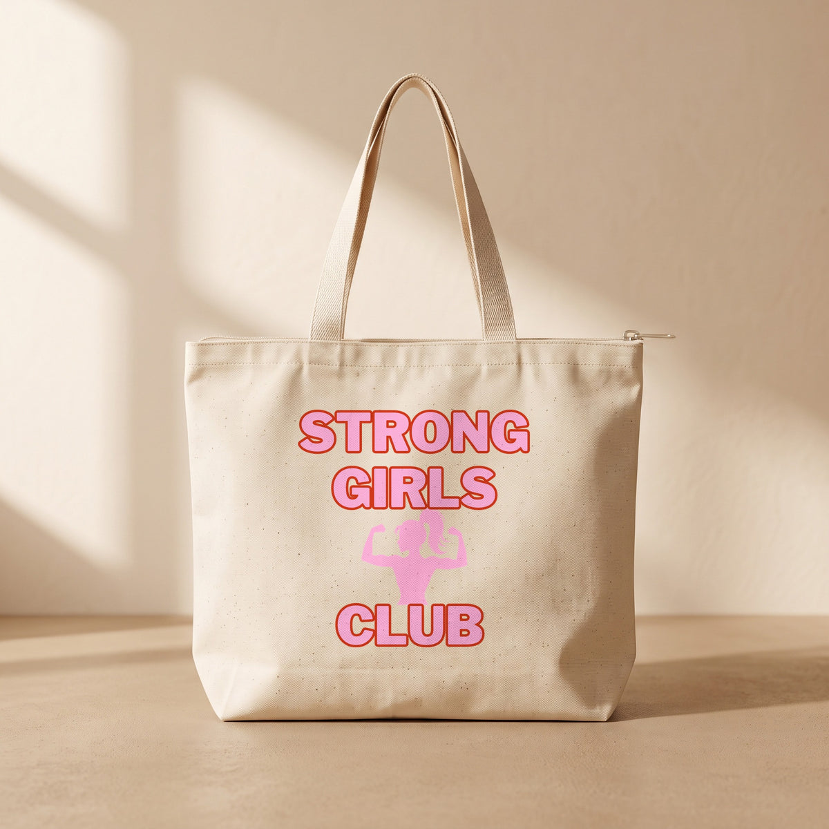 Strong Barbie - Fermuarlı Tote Bag