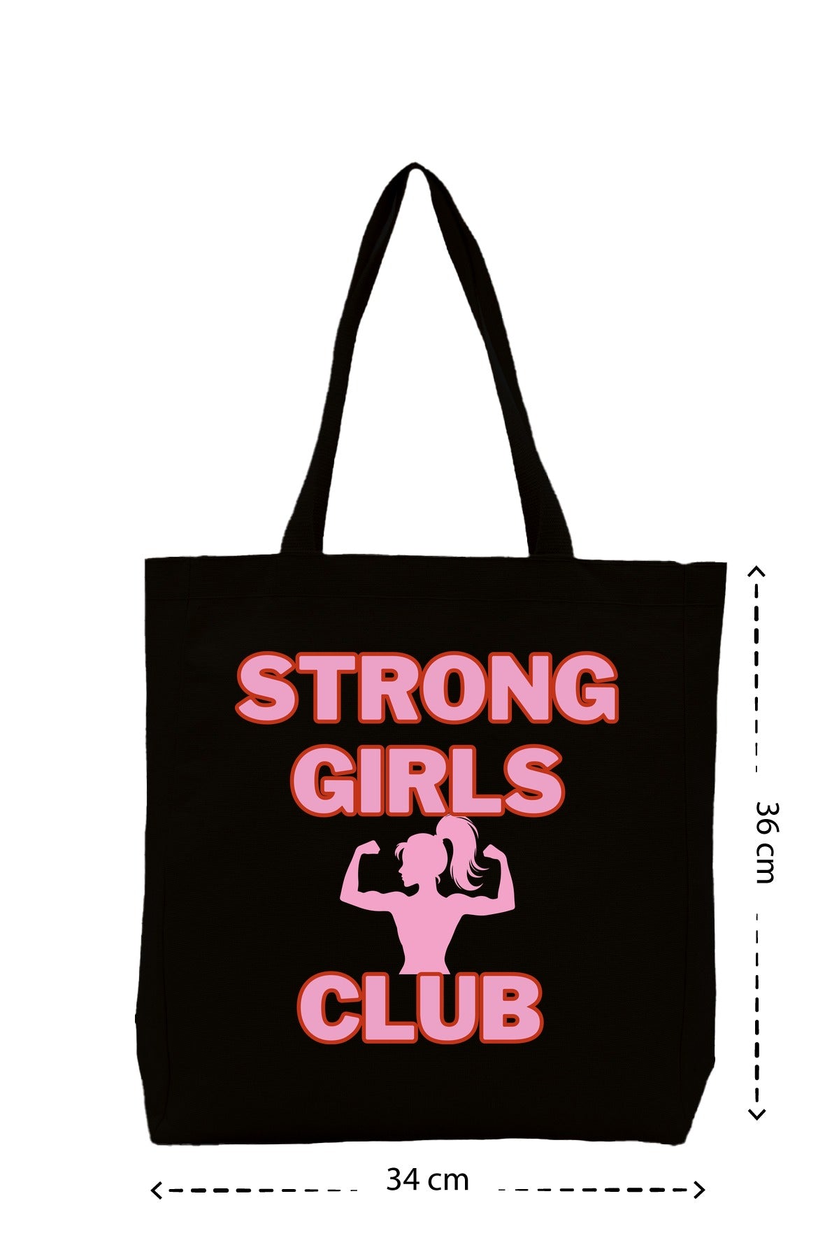 Strong Barbie - Kanvas Çanta - Siyah