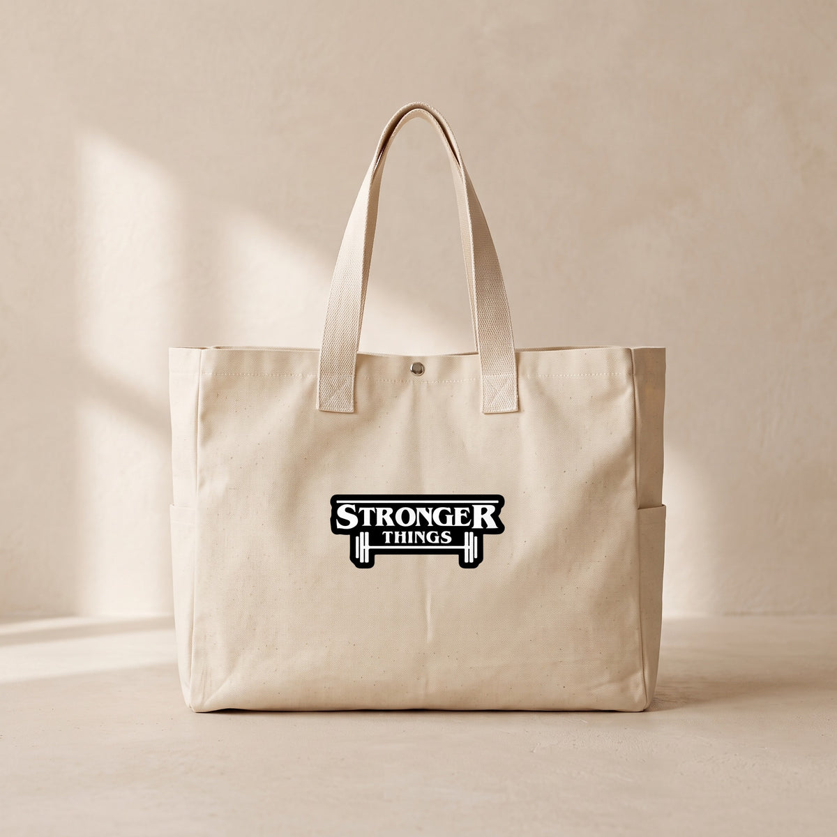 Stronger Things - Çıtçıtlı Tote Bag