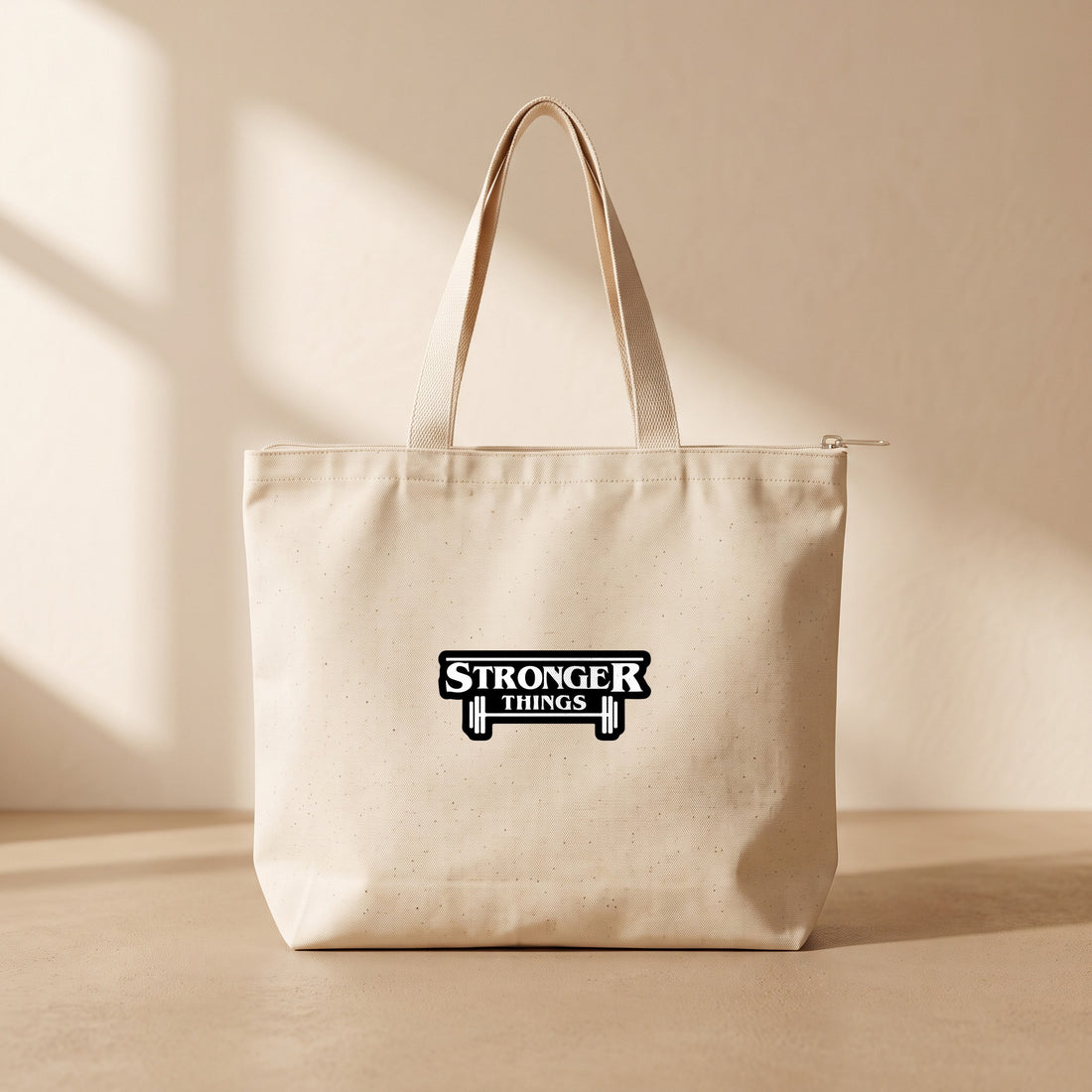 Stronger Things - Fermuarlı Tote Bag