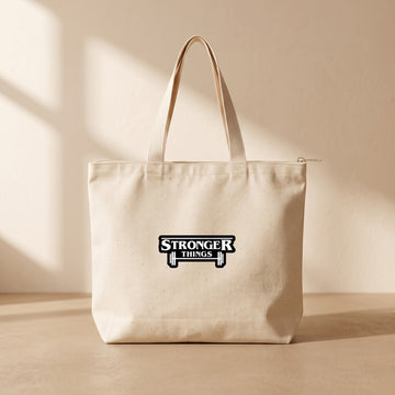 Stronger Things - Fermuarlı Tote Bag