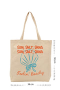 Sun Salt Sand - Kanvas Çanta - Krem
