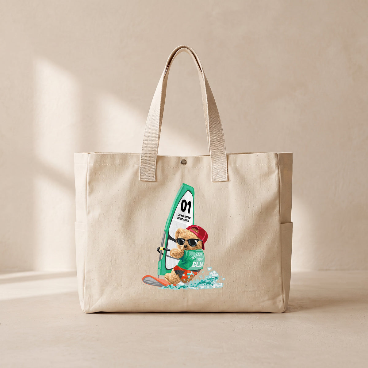 Surf Club - Çıtçıtlı Tote Bag