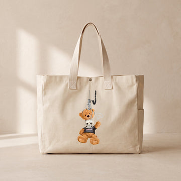 Sürpriz Ayı - Çıtçıtlı Tote Bag