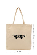 Taekwondo - Kanvas Çanta - Krem
