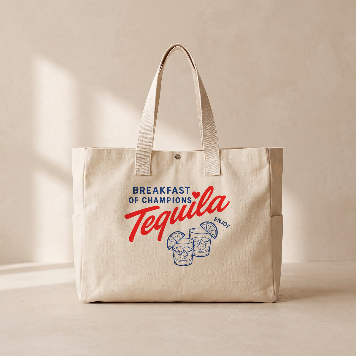 Tequila Champions - Çıtçıtlı Tote Bag