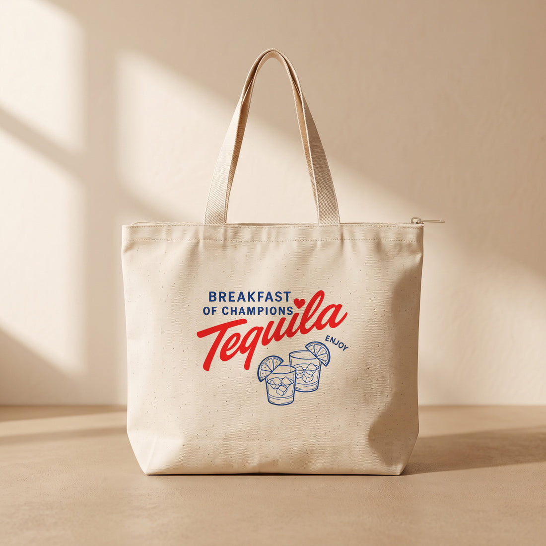 Tequila Champions - Fermuarlı Tote Bag