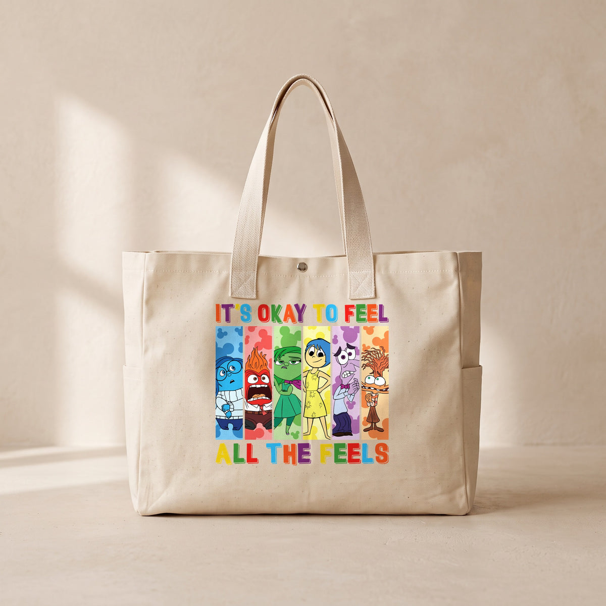 Ters Yüz - Çıtçıtlı Tote Bag