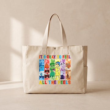 Ters Yüz - Çıtçıtlı Tote Bag