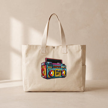 Teyp - Çıtçıtlı Tote Bag