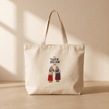 The Elalem Ne Derse Desin Gang - Fermuarlı Tote Bag