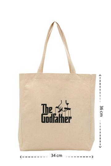 The GodFather - Kanvas Çanta - Krem
