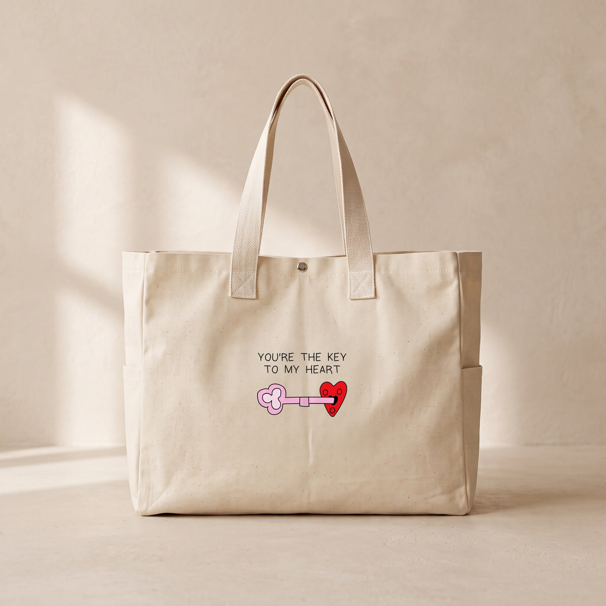 The Key - Çıtçıtlı Tote Bag