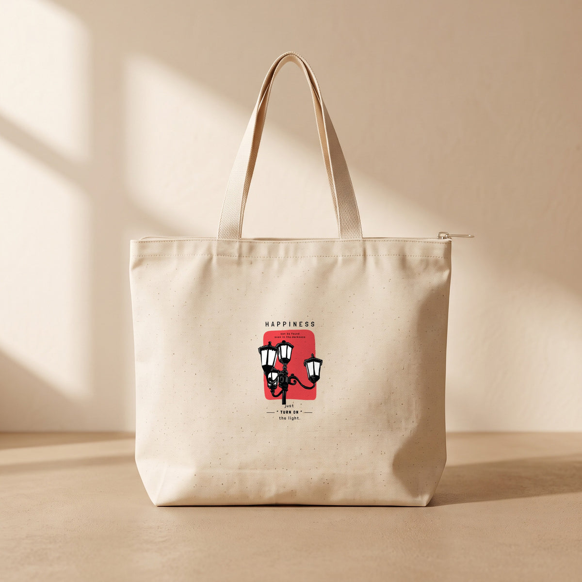 The Light - Fermuarlı Tote Bag