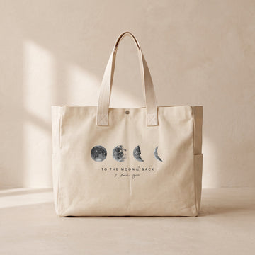 The Moon - Çıtçıtlı Tote Bag
