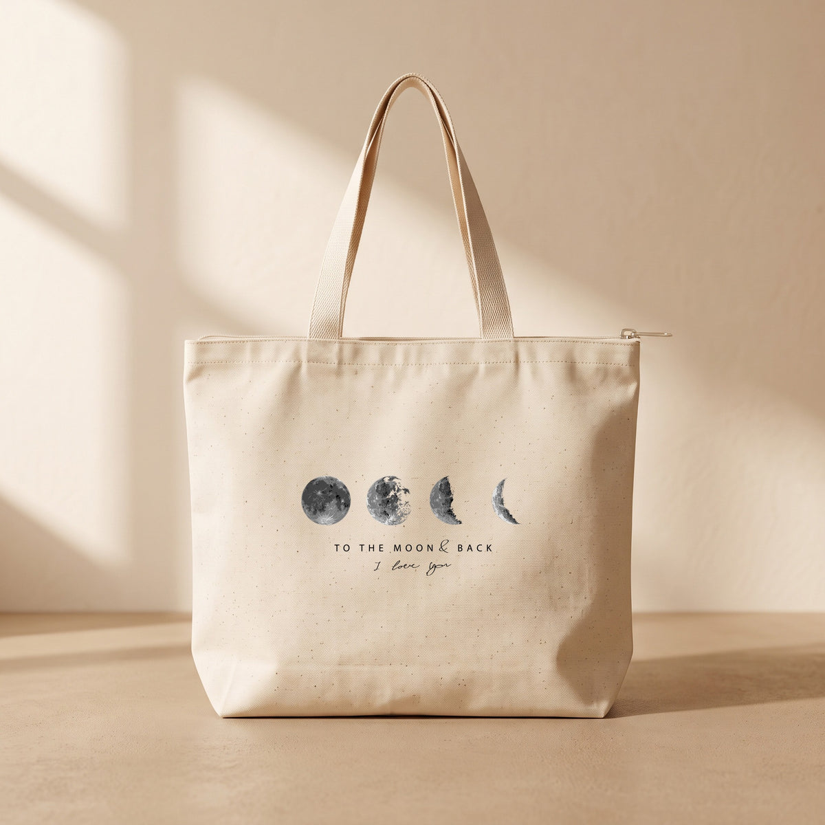 The Moon - Fermuarlı Tote Bag