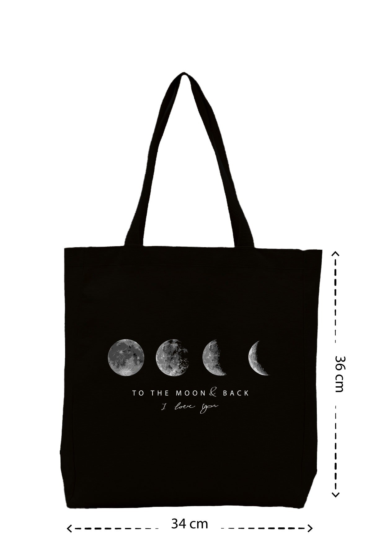 The Moon - Kanvas Çanta - Siyah