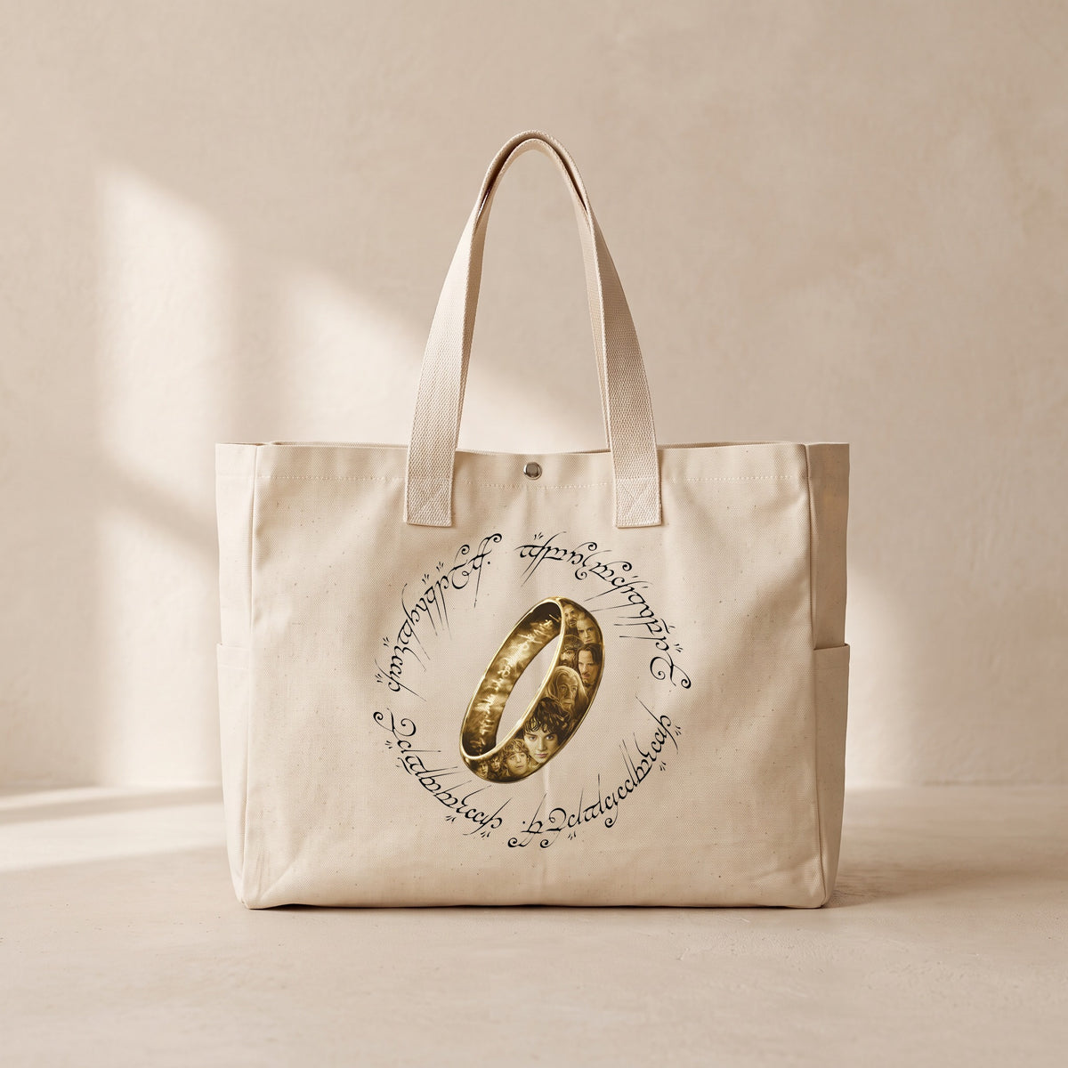 The Ring - Çıtçıtlı Tote Bag
