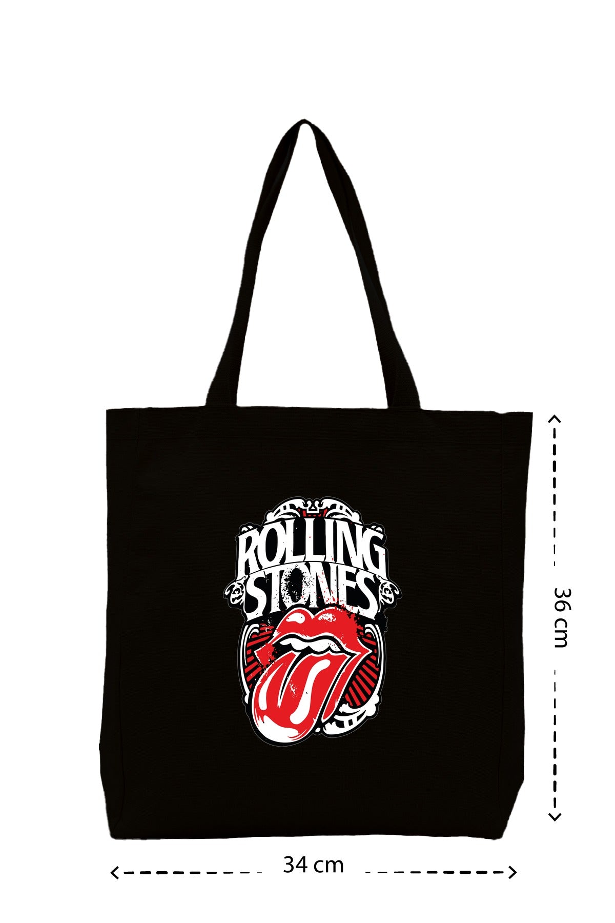 The Rolling Stones - Kanvas Çanta - Siyah