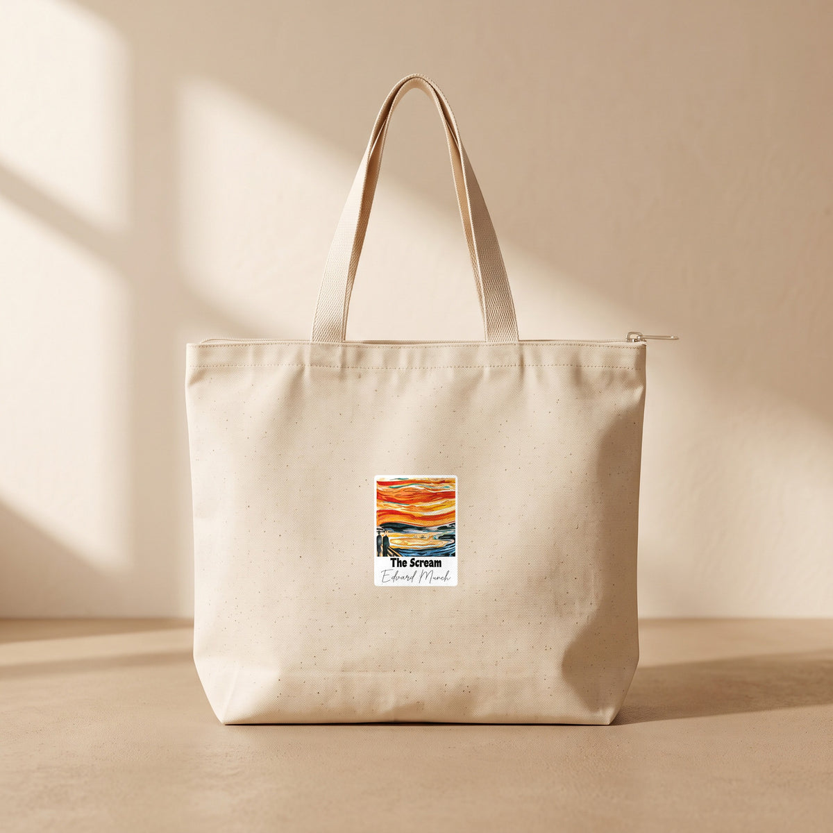 The Scream - Fermuarlı Tote Bag