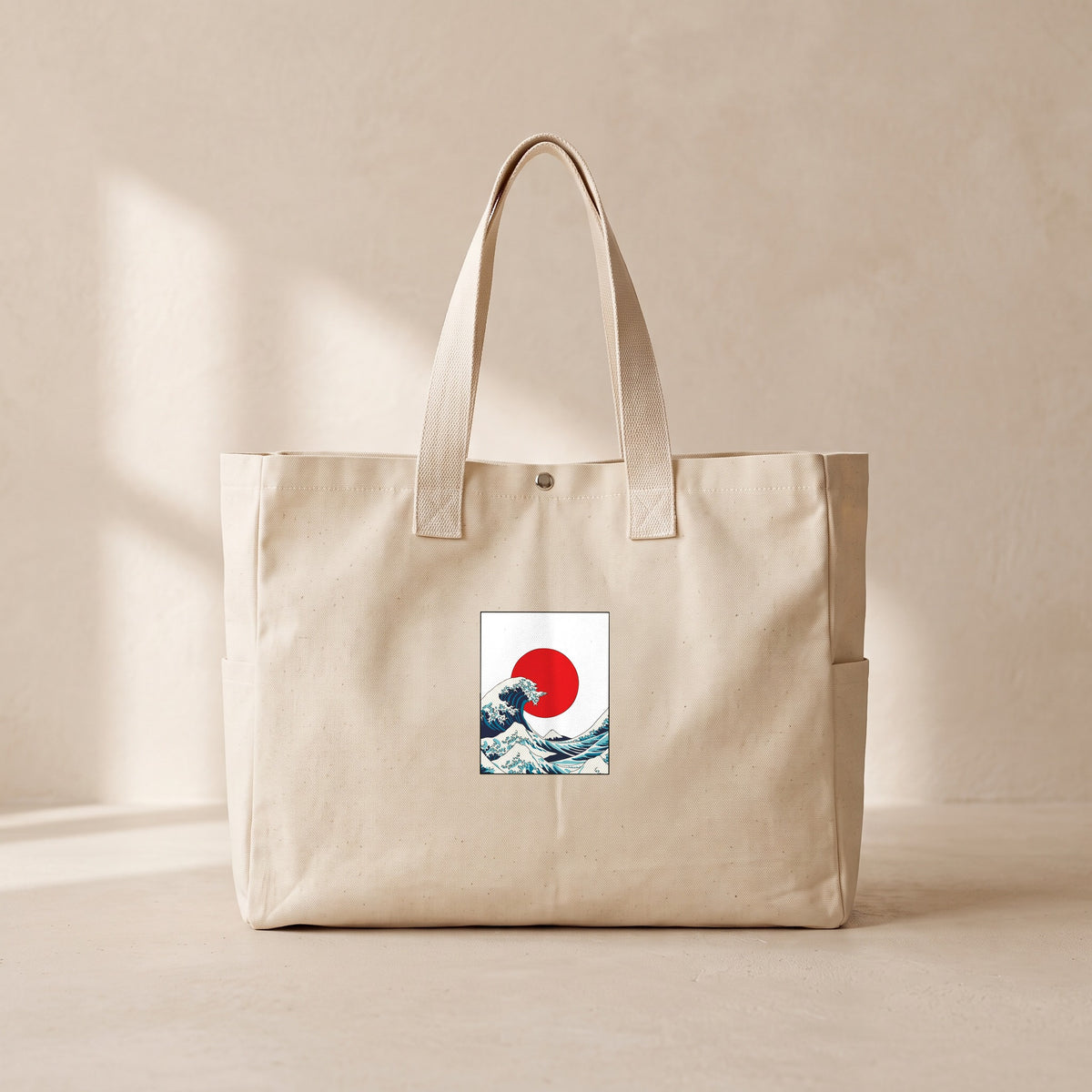 The Wave - Çıtçıtlı Tote Bag
