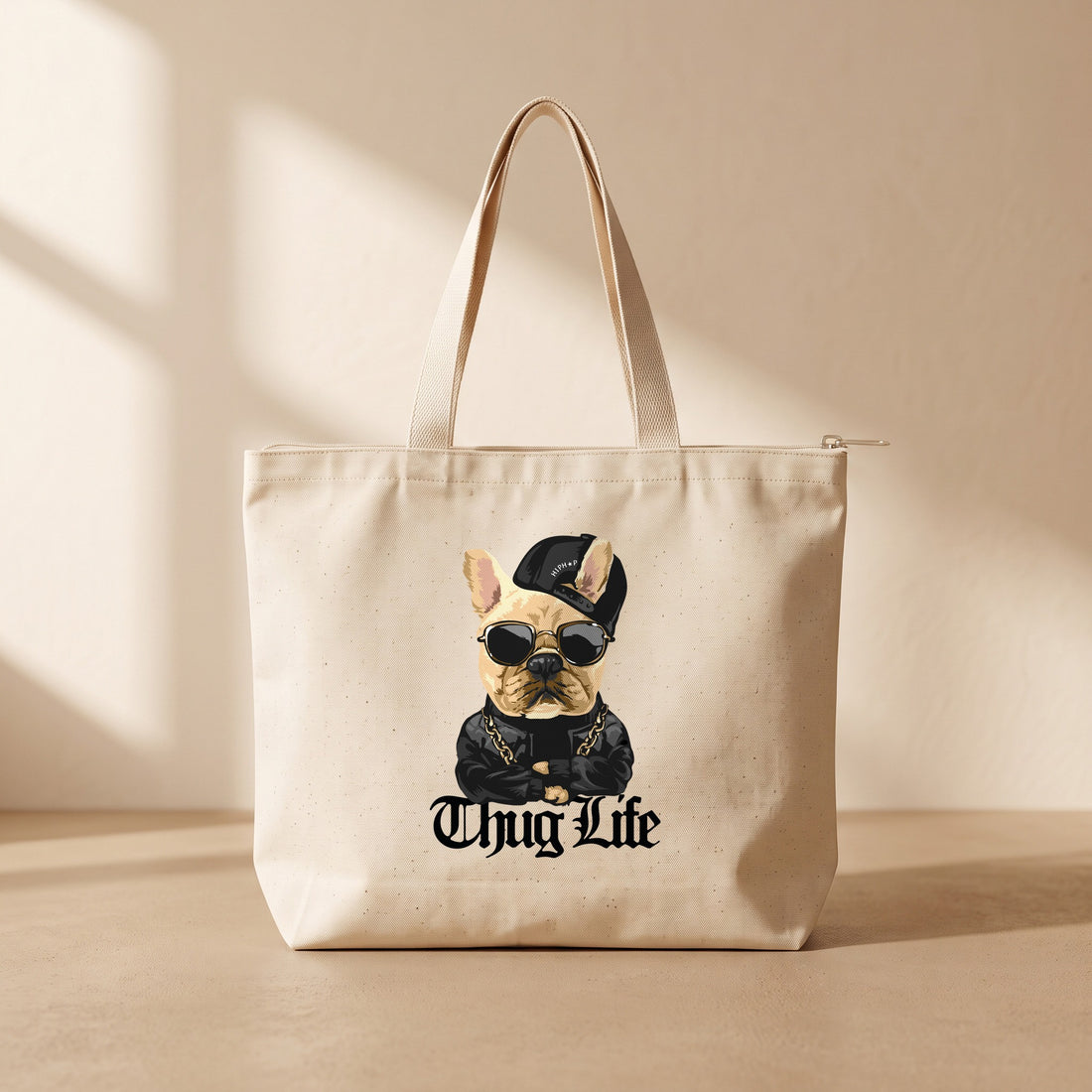 Thug Life French - Fermuarlı Tote Bag