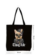 Thug Life French - Kanvas Çanta - Siyah