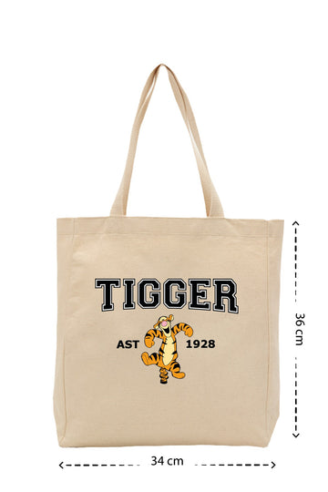 Tigger - Kanvas Çanta - Krem