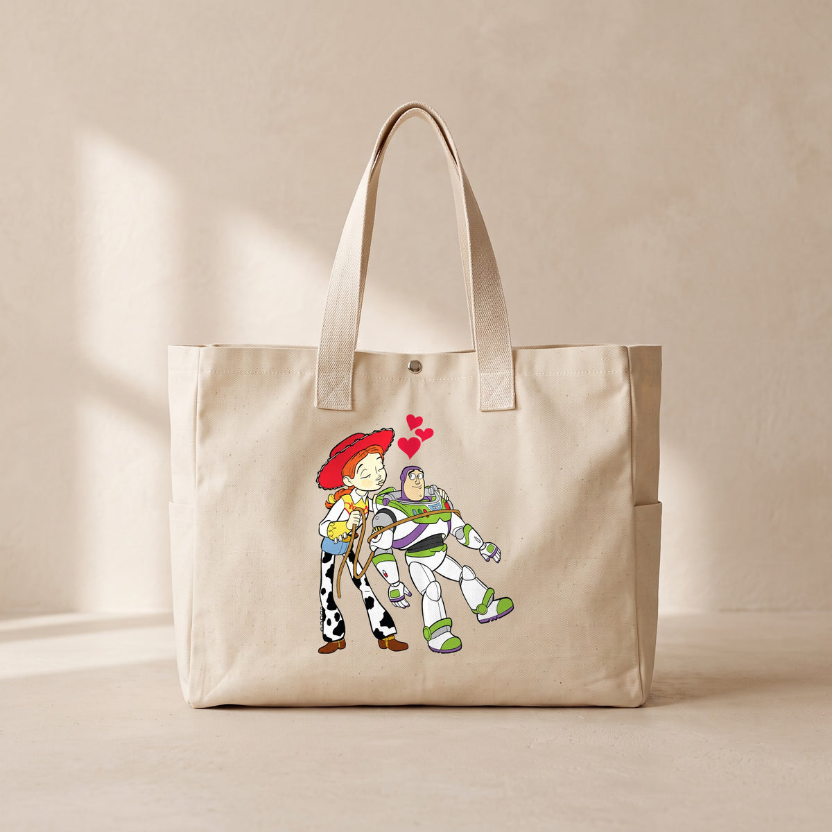 Toy Story love - Çıtçıtlı Tote Bag